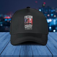Freedom Convoy 2022 American Canadian Flag Classic Baseball Cap