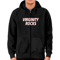 Virginity Rocks Heather - Virginity Rocks - Zip Hoodies