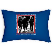 Queen X Adam Lambert Live Around The World Lumbar Pillows