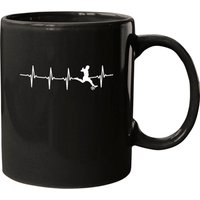 Soccer Heartbeat Gift For Soccer Players Pullover Mugs