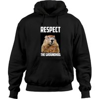 Respect My Authoritah Hoodies Respect The Groundhog Woodchuck Photo Ground-hog Day