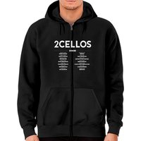 2cellos Dedicated Us Tour 2022 Zip Hoodies, 2cellos 2022 Tour Shirt