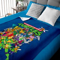Teenage Mutant Ninja Turtles Large Character Group Baby Blanket