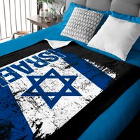 Israel Flag Vintage Distressed Baby Blankets