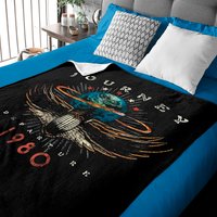 Journey Rock Band Music Group 1980 Departure Album Distressed Baby Blankets