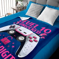 Double Digit Birthday Baby Blankets 10 Yrs Old Double Digits Birthday Decorations Girl 10 Gamer