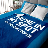 Big Bang Theory You're In My Spot Adult Baby Blankets