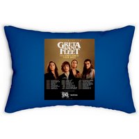 2022 Greta Van Fleet Dreams In Gold World Tour Lumbar Pillows, Greta Van Fleet Concert, Dreams In Gold Tour Lumbar Pillow