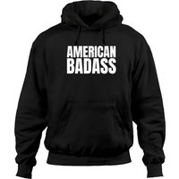 Kid Rock American Badass (in Big Bold White Font) Hoodies