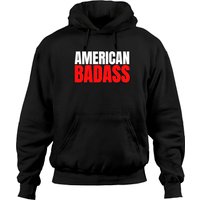 Kid Rock American Badass (red And White Version) Hoodies