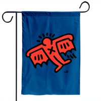 Keith Haring Garden Flag Flying Devil Icon, 1990 Street Art