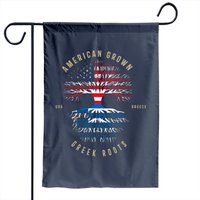 American Grown Greek Roots Garden Flag - Usa & Greece Flags