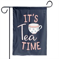 Teacup Garden Flag Tea Time For Women Cup Of Tea