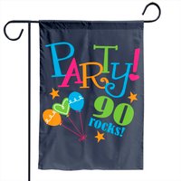 90th Birthday Party Garden Flag
