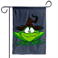 Amphibian Frog Witch Garden Flag