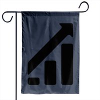 Positive Growth Chart Diagram Garden Flag