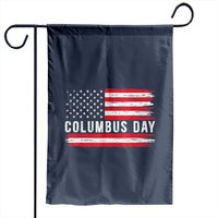 Christopher Columbus Day Usa Flag Italian American Heritage Garden Flag