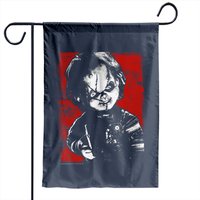 Child's Play Chucky Distressed Portrait Garden Flag