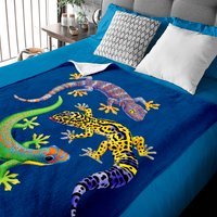 Lizard Baby Blankets Cute Gecko Wildlife Lizard
