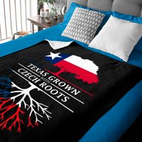 Texas Grown With Czech Roots - Czech Republic Baby Blankets