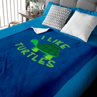 Turtle Baby Blankets I Like Turtles Tortoise Sea Animal Funny