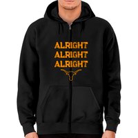 Texas Pride Alright Zip Hoodie For State Fans