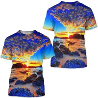 Men's Tee T Shirt 3d Print Graphic Beach Print Short Sleeve Daily Tops