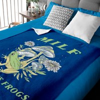 Milf Oversized Baby Blanket/man I Love Frogs Baby Blankets