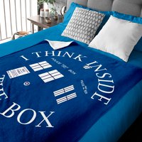 Time Lord Whovian Dr Who Baby Blanket - Thoughtful Gift