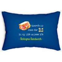 Bologna Sandwich Baloney Sausage Fried Jumbo Day Lovers Gift Lumbar Pillows