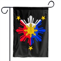Pinoy Filipino Philippine Flag Sun Garden Flags