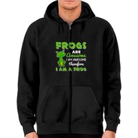 Frog Gift Idea Zip Hoodies