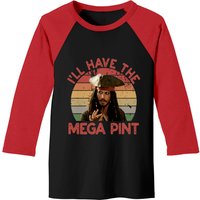 Johnny Depp Mega Pint Baseball Tee - Humor
