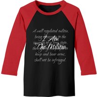 I Am The Militia Pro 2nd Amendment Proud American Baseball Tees