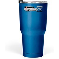Volvoo V70r Turbo Brick Car Grey Tumblers 30 Oz