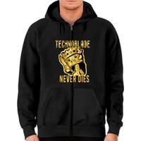 Technoblade Never Dies Golden - Technoblade - Zip Hoodies