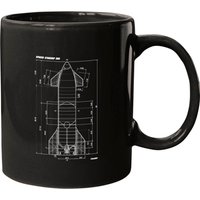 Spacex Starship Sn8 Blueprint Mugs