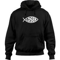 'loser' Slacker 90s Jesus Fish - Slacker - Hoodies