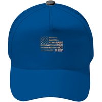 Raise Lions Not Sheep Patriotic Lion American Flag Patriot Baseball Cap