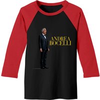 Andrea Bocelli Singing 3 - Andrea Bocelli Singing - Baseball Tees