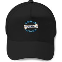 Animal Abuse - Abuse An Animal Go To Jail Baseball Caps