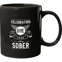 Sobriety Recovery Anniversary 1 One Year Sober Bir Mugs