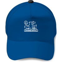 Keith Lovers Haring - Outline Dj Dog White - Keith Lovers Haring Outline Dj Dog Whit - Baseball Cap