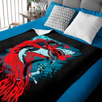 Shark Vs Zombie Baby Blankets