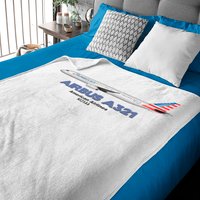 Airbus A321 - American Airlines - Aviation - Baby Blankets