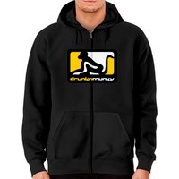 Drunknmunky Logo Zip Hoodies