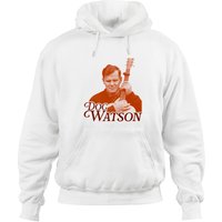 Doc Watson Sepia Folk Rock Artist - Doc Watson - Hoodies