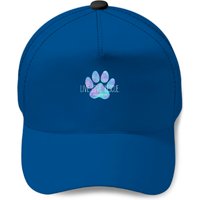 Live Love Rescue Blue Dog Paw Baseball Cap