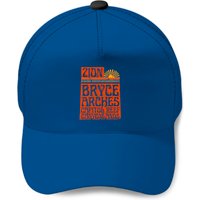 Utah National Parks Zion Arches Bryce Canyonlands State Map Baseball Caps