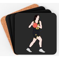 Cc With The Ball - Caitlin Clark - Coasters
